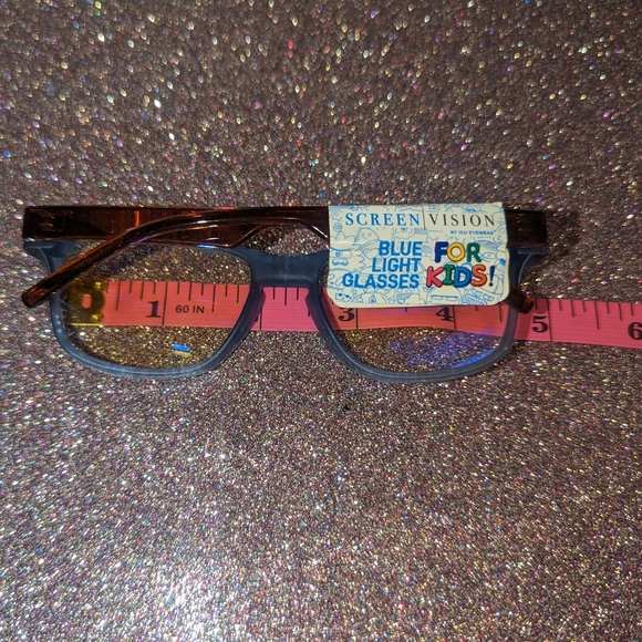 Blue Square Frame Blue Light Glasses Screen Vision Blue Light Glasses for KIDS - Picture 6 of 9